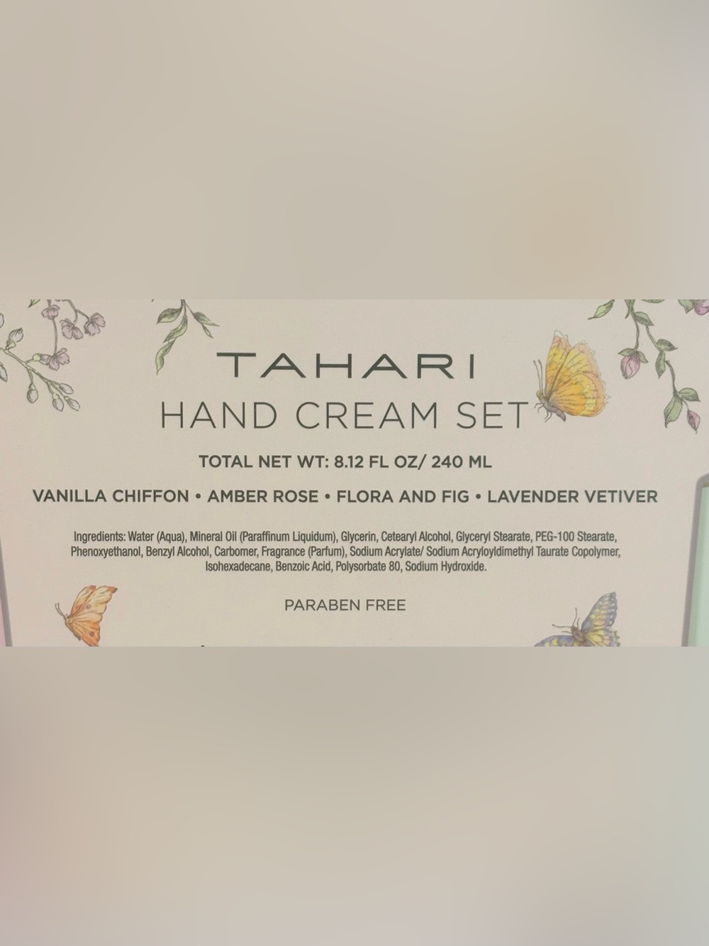 Tahari 4pc Hand Cream Set w/Tin - Picture 6 of 6